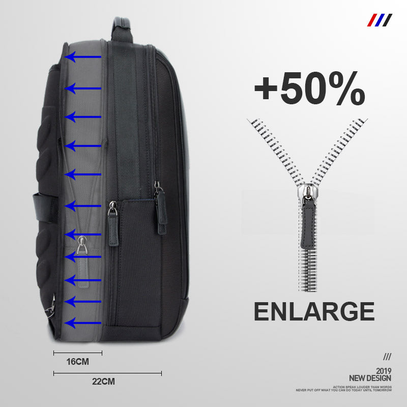 baotian kedai laptop backpack BOPAI™ Anti-theft Expendable 15.6 Inch Laptop Backpack (USB Port)-A001 – The Official Bopai Store