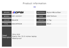 Load image into Gallery viewer, BOPAI™ Slim Ultralight 15.6 inch Laptop Backpack-A0011