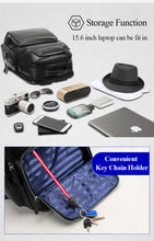 Load image into Gallery viewer, BOPAI™ Luxury Genuine Leather Anti-Theft 15.6 Laptop Backpack (USB Port)-A0004