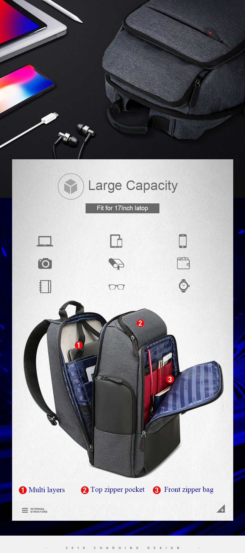 BOPAI™ Anti-Theft 17 inch Laptop Travel Backpack (USB Port)-A0006 – The Official Bopai Store BOPAI™ Anti-Theft 17 inch Laptop Travel Backpack (USB Port)-A0006 – The Official Bopai Store