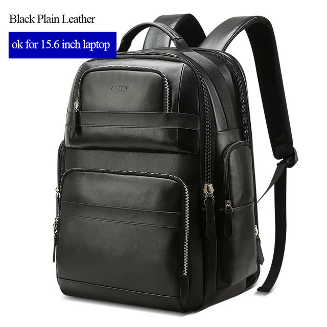バッグ Smooth Leather BackPack BOPAI™ Luxury Genuine Leather Anti-Theft 15.6 Laptop